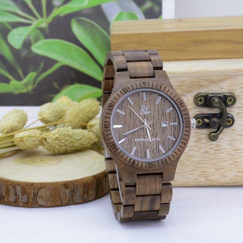 EPIPHANY & CO. WOOD TIMEPIECES WALNUT 1