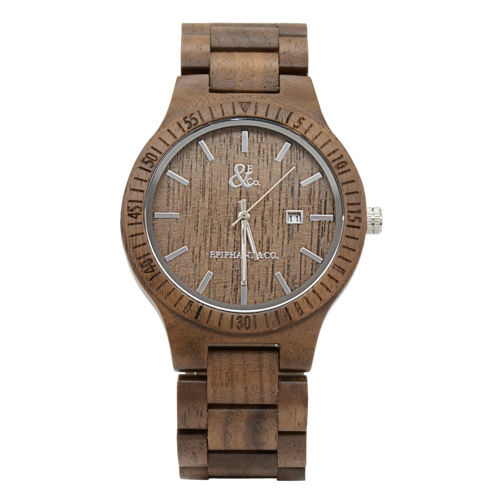 EPIPHANY & CO. WOOD TIMEPIECES WALNUT 5